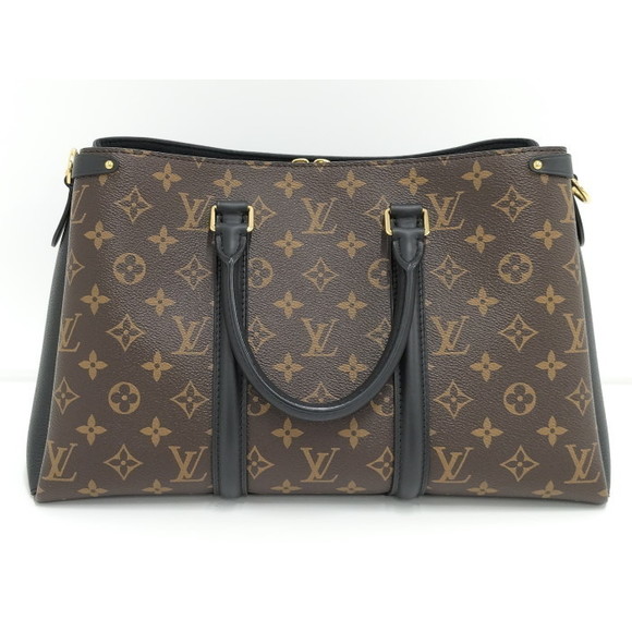 Louis Vuitton MM NV Black Shoulder 2way Bag Noir Soufflot - Picture 1 of 9